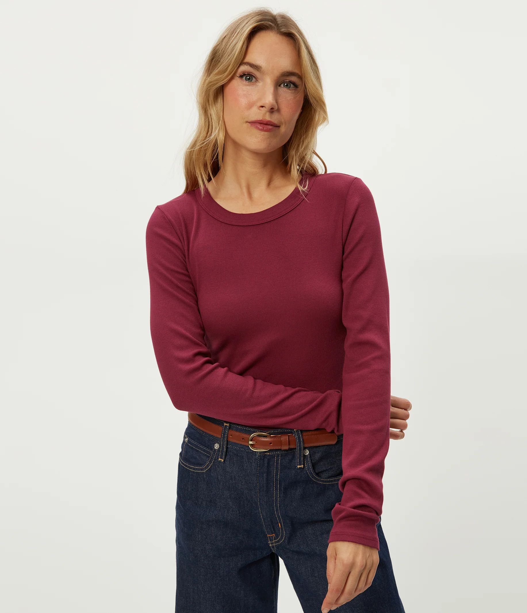 Zola Ribbed Tee - Image 37